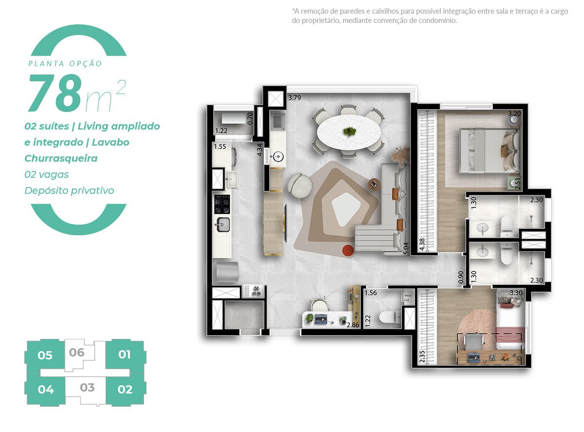 Apartamento na planta allto bela vista osasco (5)