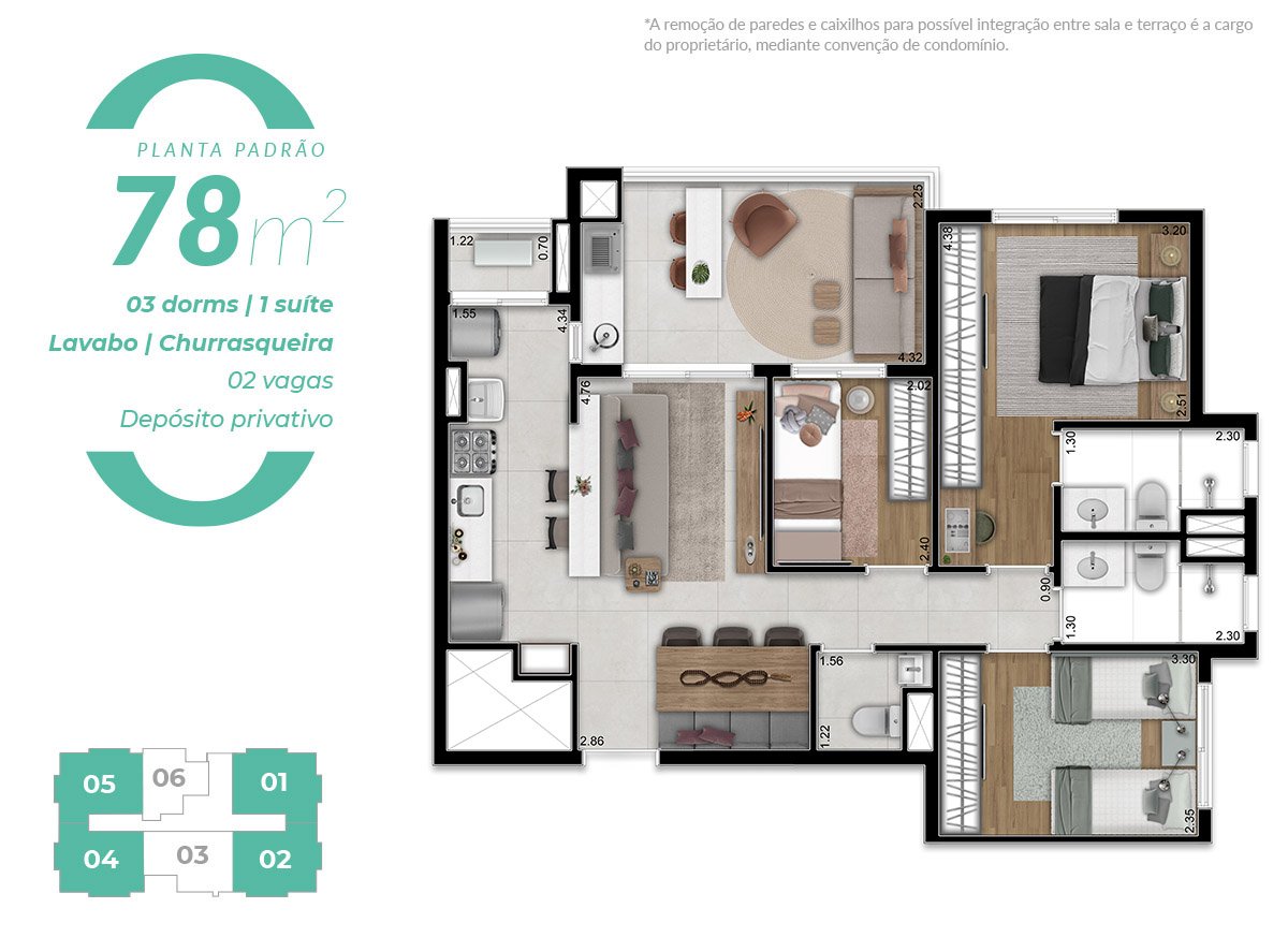 Apartamento na planta allto bela vista osasco (6)