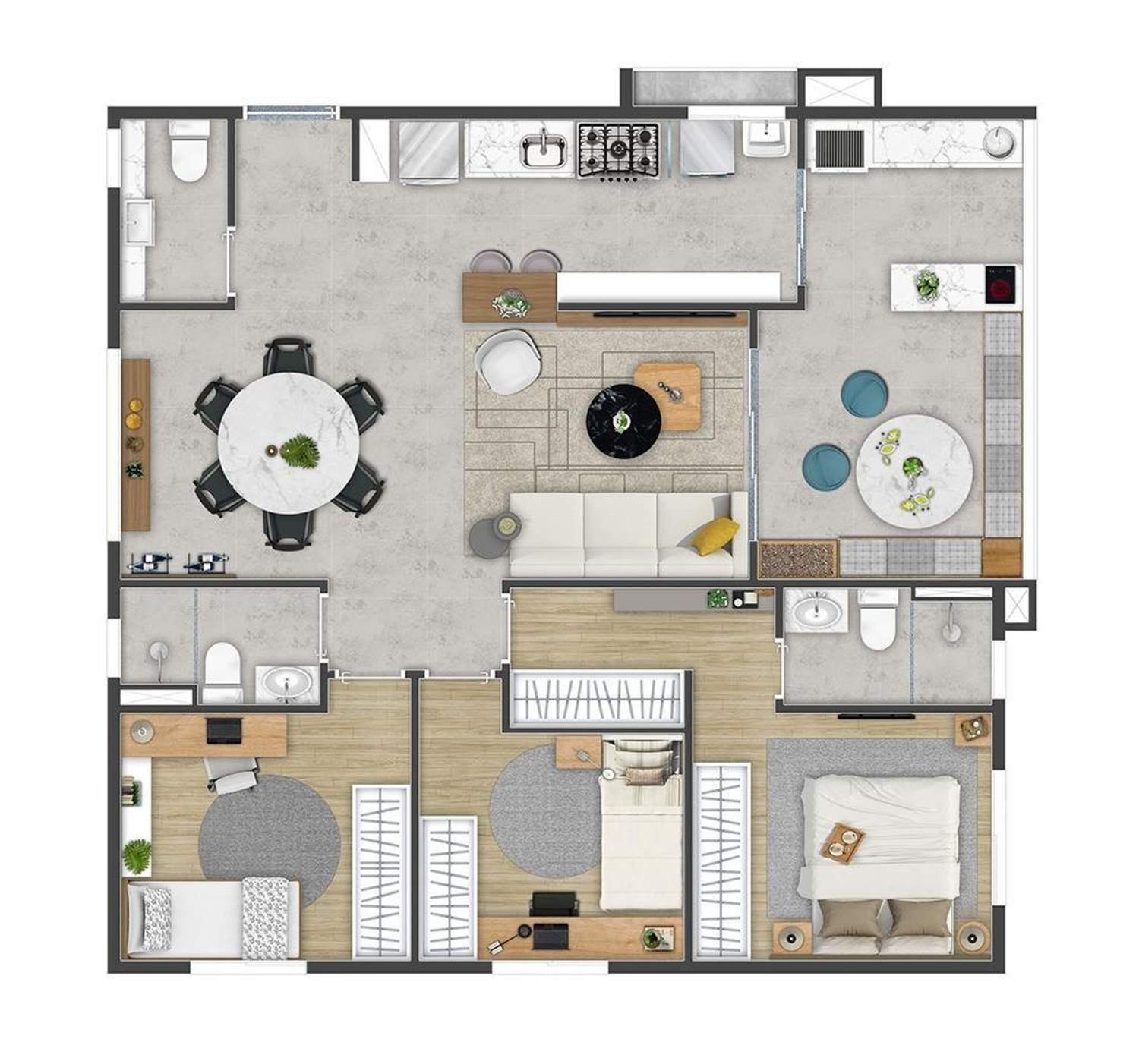 Apartamento a venda na vila são francisco (3)